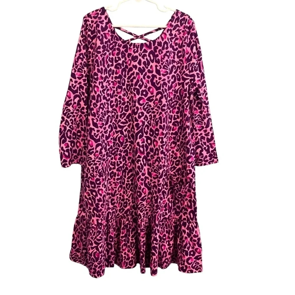 3/$30 ☀️ Lilly Pulitzer Jena Dress My Favorite Spot Animal Print Pink
